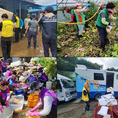 집중호우 피해지역 복구 위해 전국에서 '자원봉사자들' 모여 희망나눔