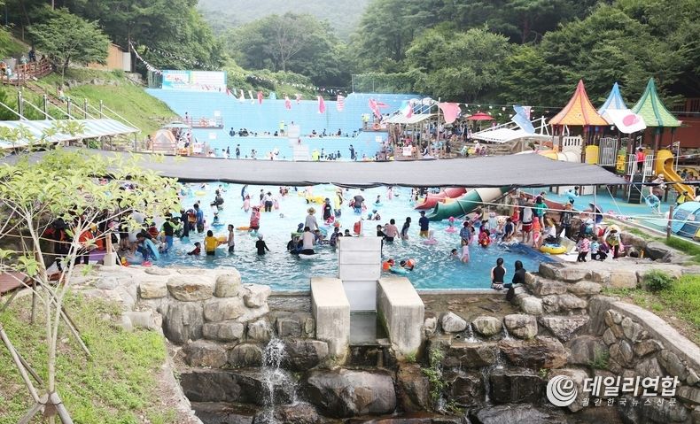 사진=코로나19 이전, 나주 금성산 생태물놀이장
