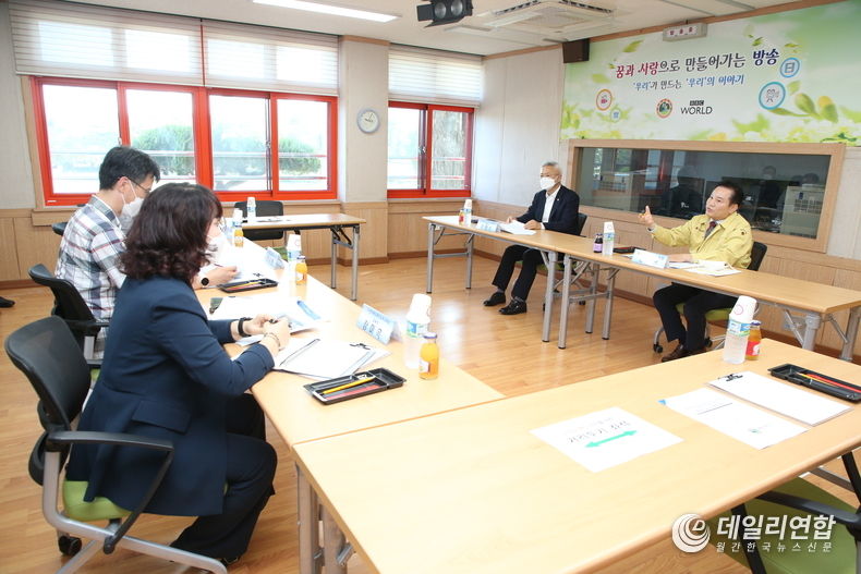 사진=전북도의회 송지용 의장과 김정수 예산결산특별위원회 위원장 현장을 방문