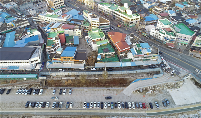  전주남부시장 드론사진=전주시청