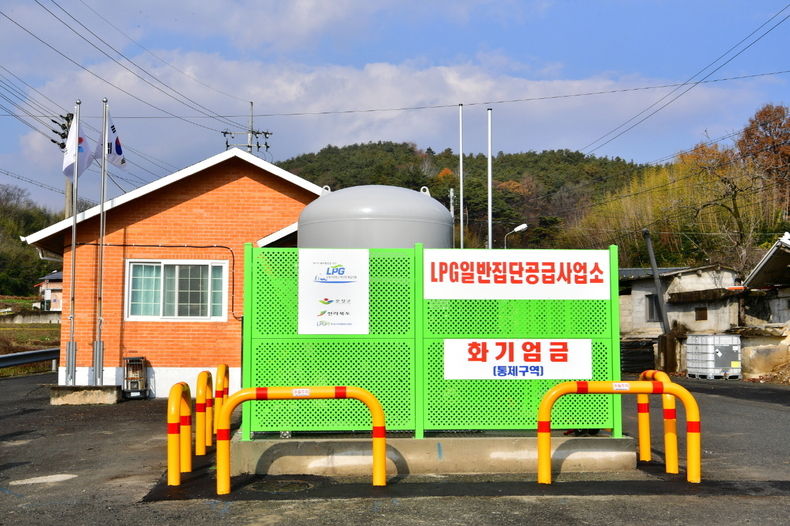 적성 임동 LPG 소형저장탱크 설치(사진=순창군청)