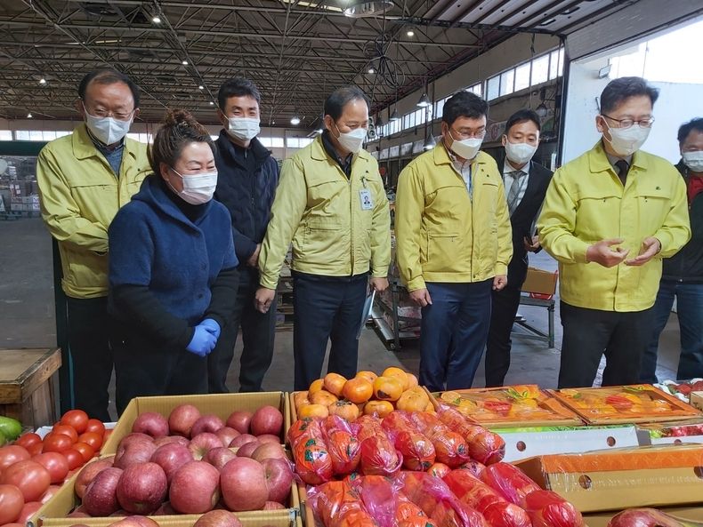 전북도, 농산물 도매시장 코로나19 방역대응 총력 (사진=전북도청)