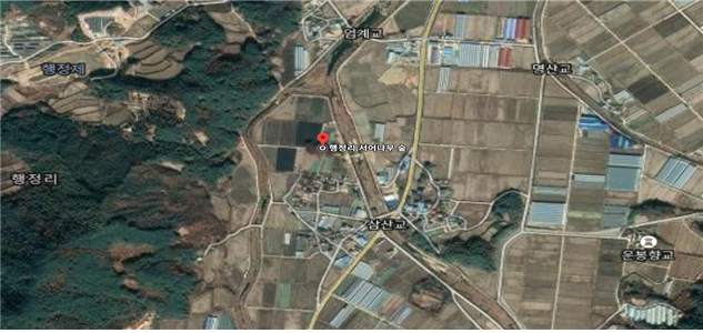자료=사업 위치도(행정마을 서어나무 숲)