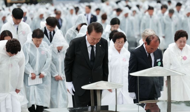 5월 18일 윤석열 대통령은 제43주년 5·18민주화운동 기념식에 참석했다. (사진=대통령실)