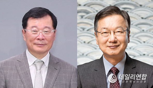 정진택 삼성중공업 사장(왼쪽), 삼성중공업 최성안 부회장./사진=삼성중공업