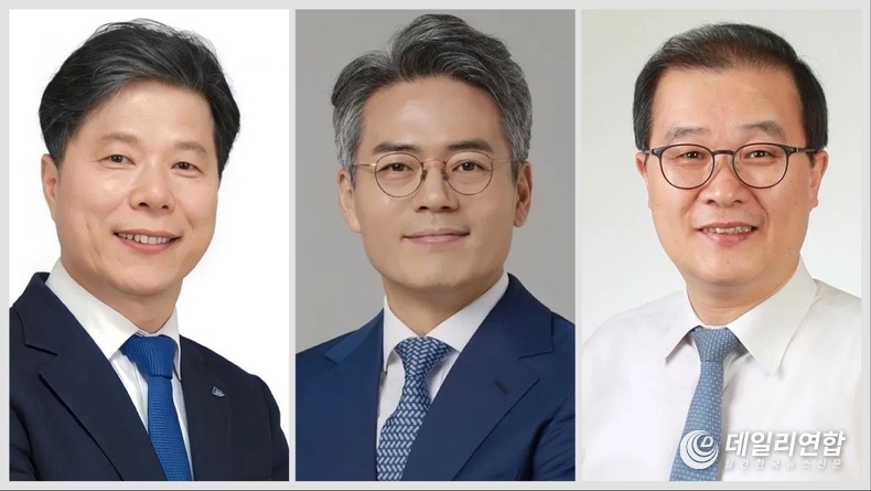 왼쪽부터 더불어민주당 후보, 서영석(부천갑) 김기표(부천을) 이건태(부천병)