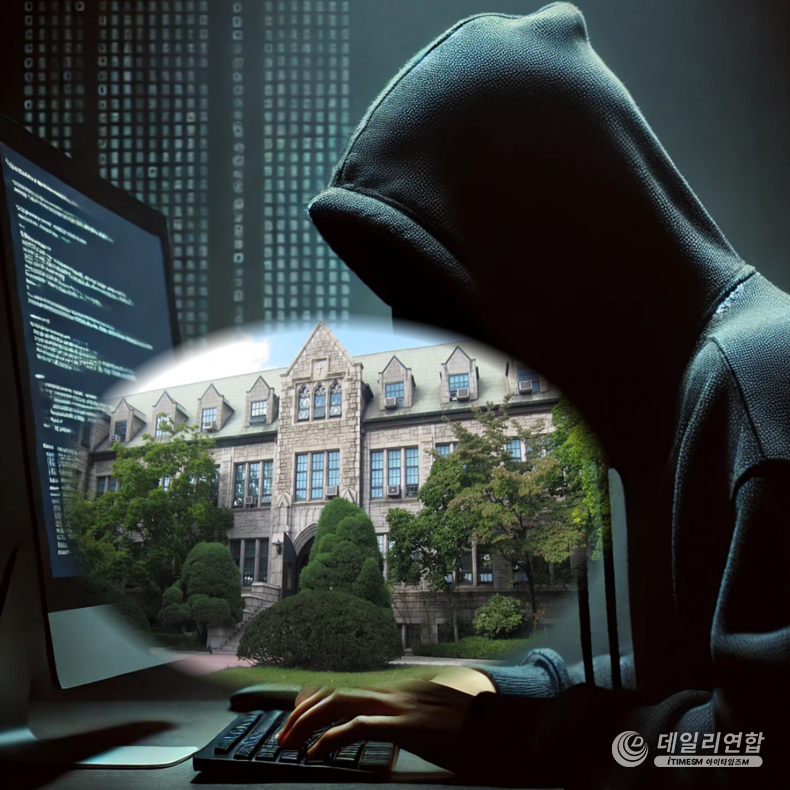 최근 이화여대에서 해킹 공격으로 약 8만 명 졸업생의 개인정보가 유출되면서 2차 피해에 대한 우려의 목소리가 커지고 있다 /사진=데일리연합 제작. *위 이미지는 기사의 내용에 대한 이해를 돕기 위해 AI로 제작한 가상이 이미지임을 알려드립니다. 