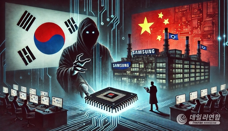 삼성전자 산업기술 유출 삽화. /사진=데일리연합 
