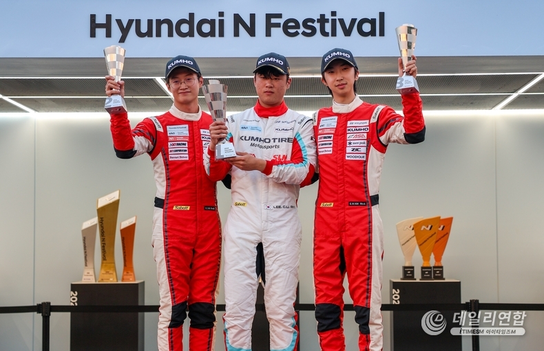 금호타이어_ 현대N페스티벌 eN1 클래스 6R 포디엄 달성. /사진=금호타이어