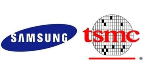 삼성(왼쪽)과 TSMC