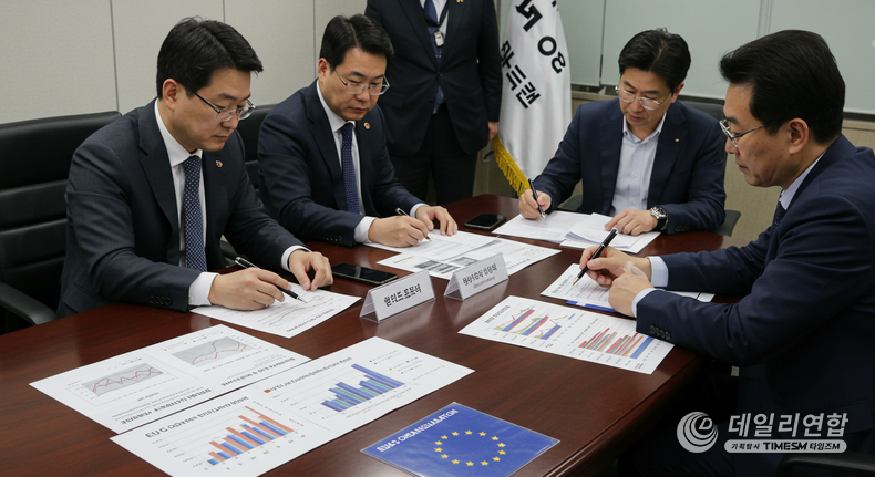 EU 탄소국경조정제도 관련 이미지. / 사진=데일리연합 AI생성.