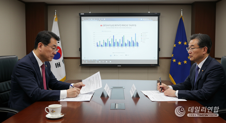 EU 탄소국경조정제도 시행 관련 이미지. / 사진=데일리연합 AI생성.