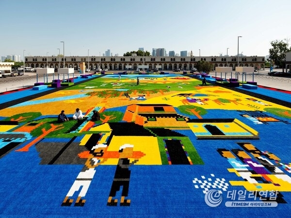 PAAD Biennial 24 Christopher Joshua Benton – Where Lies My Carpet Is Thy Home, Public Art Abu Dhabi Biennial 2024 – 2025, © Lance Gerber PAAD Biennial 24 Christopher Joshua Benton – Where Lies My Carpet Is Thy Home, Public Art Abu Dhabi Biennial 2024 – 2025, © Lance Gerber
