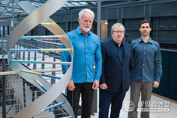 Kari Stefansson CEO of decode genetics with Thorgeir Thorgeirsson and Vinicius Tragante, authors on the paper. Kari Stefansson CEO of decode genetics with Thorgeir Thorgeirsson and Vinicius Tragante, authors on the paper.