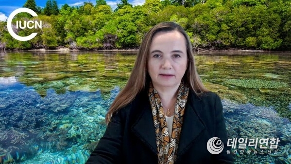 Dr Grethel Aguilar, Deputy Director General for IUCN, delivered a welcome speech at the summit