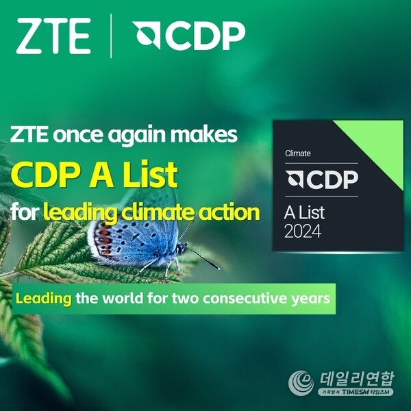 ZTE again makes prestigious CDP A List for leading climate action, reinforcing global climate leadership