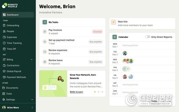 Remote People - Dashboard