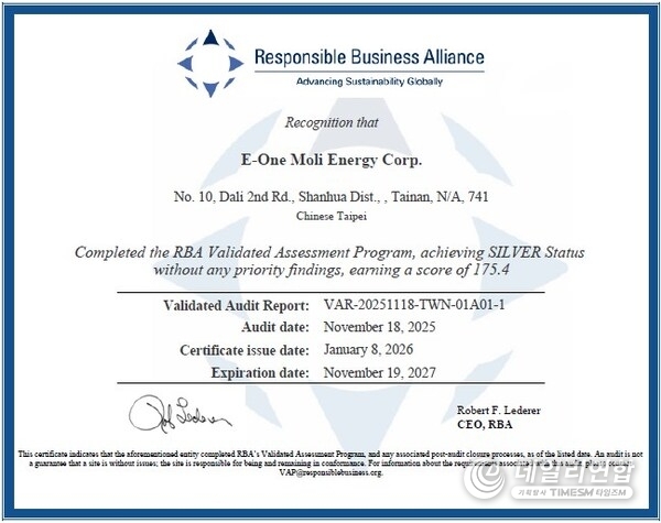 Molicel Achieves RBA Silver Status, Setting a New Benchmark for Ethical Battery Manufacturing