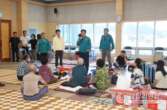 홍남표 창원특례시장, 호우 피해 이재민 찾아 빠른 복구 약속