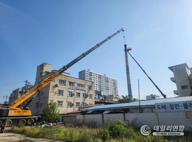 진주시, 노후 목욕탕 굴뚝 철거지원으로 도심 안전 강화