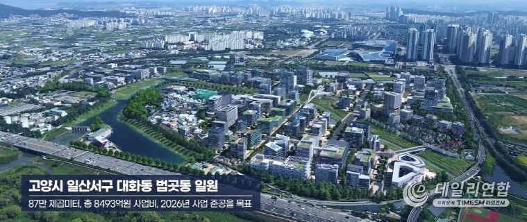 일산테크노밸리 조성 예시도
