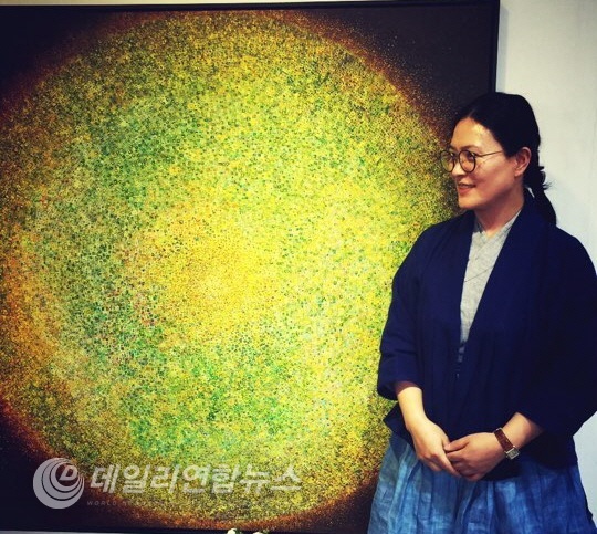 고도갤러리 유화작가 태허 손외경 작품전시회 중 작품설명사진